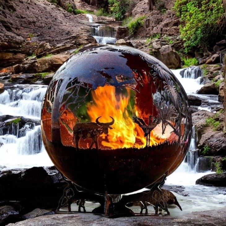 Fire Pit Ball Log Burner