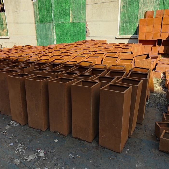Customized Durable Corten Steel Flower Pot
