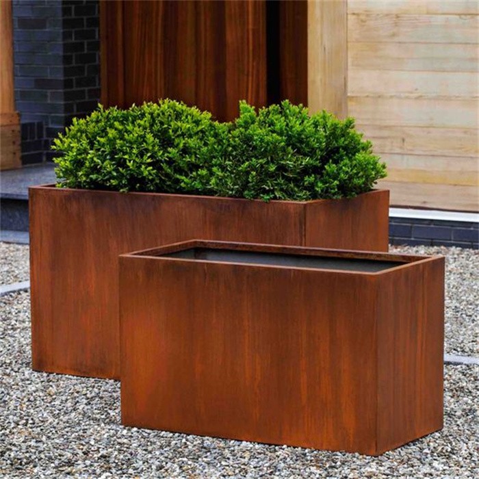Customized Outdoor Corten Steel Plant Pots