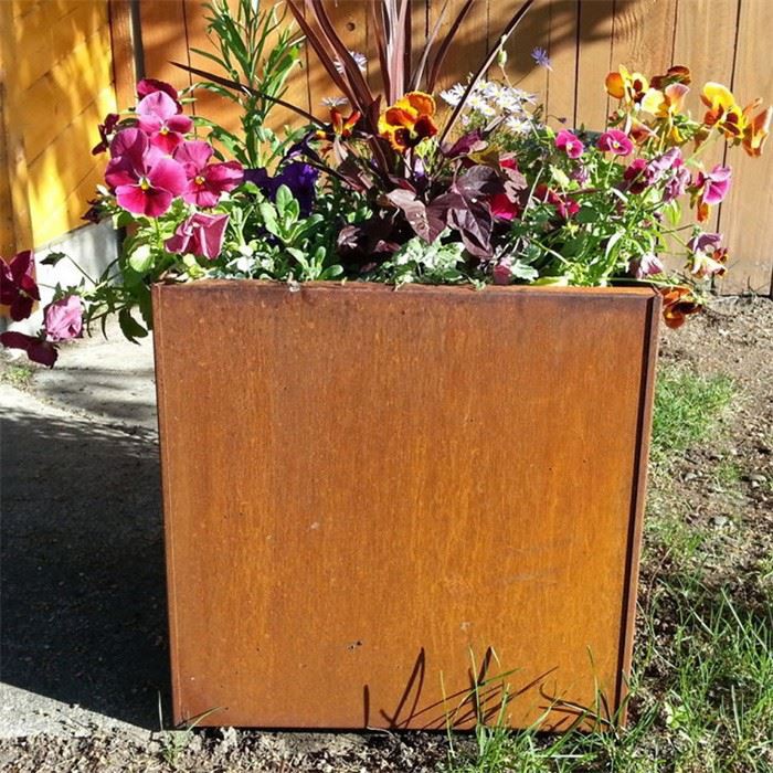 Customized Outdoor Corten Steel Plant Pots