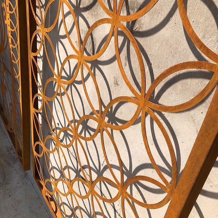 Hollow geometric creative screen fence panels (9)