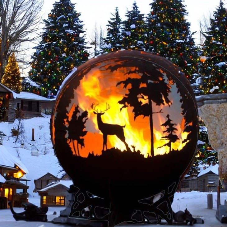 Metal Fire Pit Ball