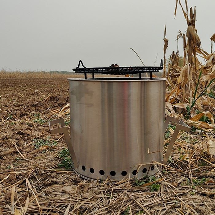 portable camping wood burning bonfire stove