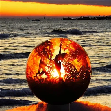 Extra Large Wood Burning Fire Pit Sphere