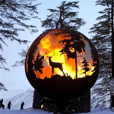 Metal Fire Pit Sphere
