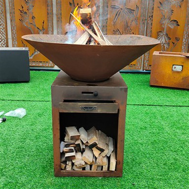 Wood Burning Barbecue Grill