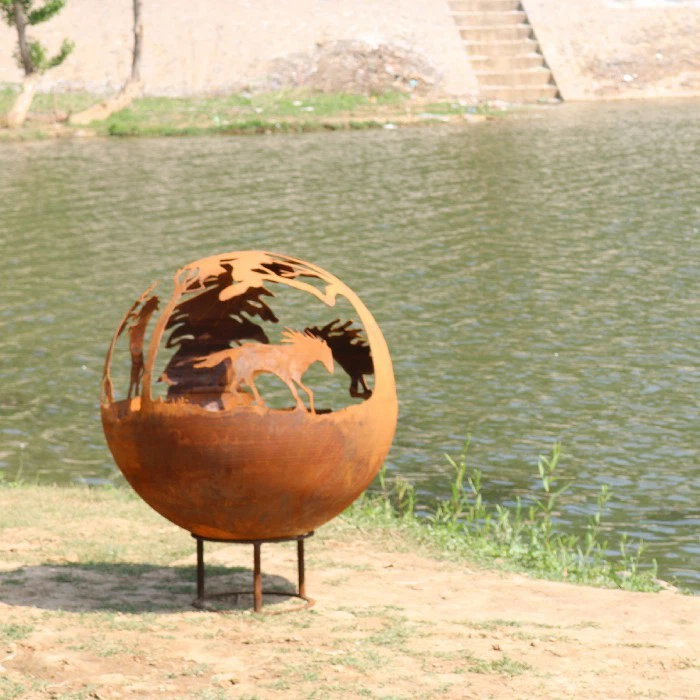 Weathering Steel Mild Steel Fire Pit