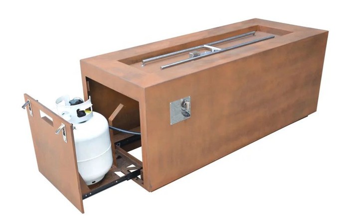 natural gas fire table rectangle natural gas fire table rectangle