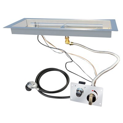 Rectangular Bowl Pan Fire Pit